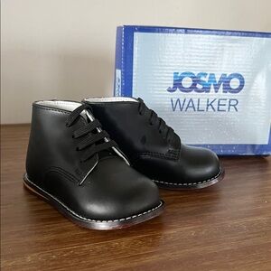 Josmo Black Baby Walker Shoes